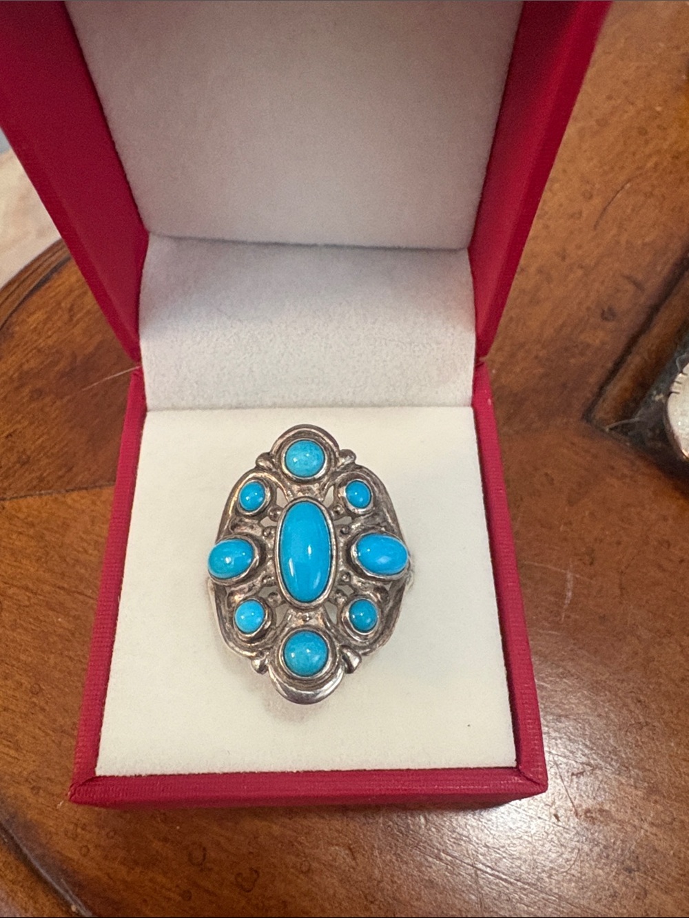 Sterling Silver and Turquoise Statement Ring